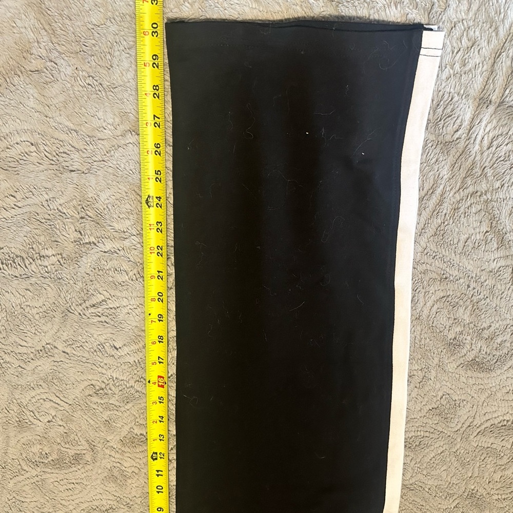 Boston Proper Black and White Track Pants with Contrast Stripes - Picture 6 of 8